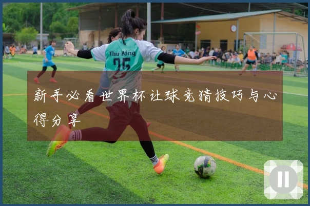 新手必看世界杯让球竞猜技巧与心得分享